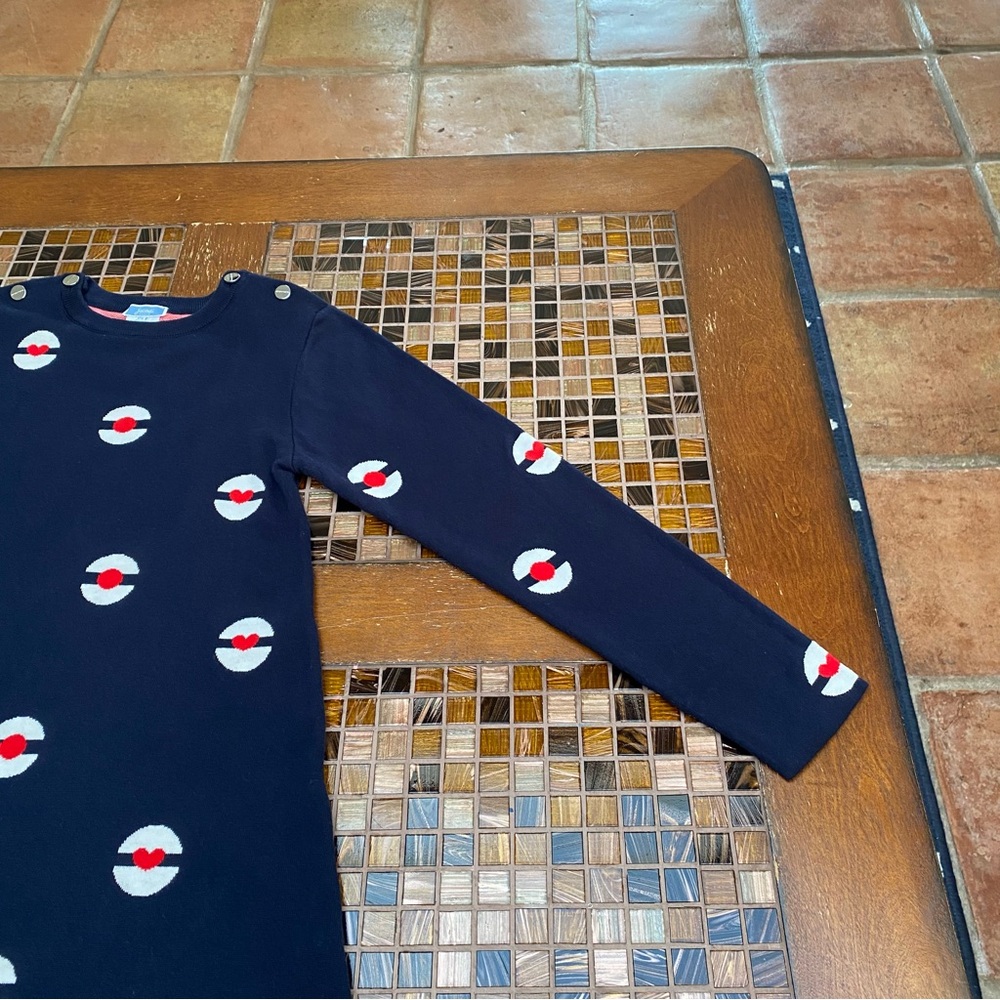 Jacadi Paris Jaquard Knit Dress with Sailor Berets - Picture 4 of 9
